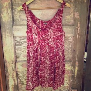 Ecote red patterned tunic